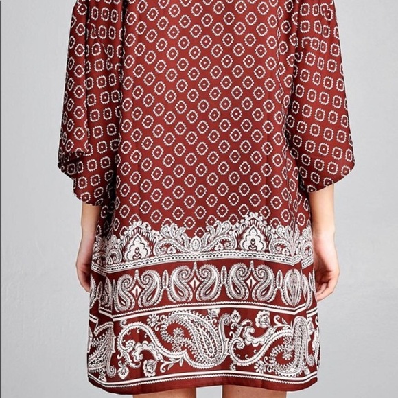 New Plus Size Burgundy Kimono - Picture 3 of 3